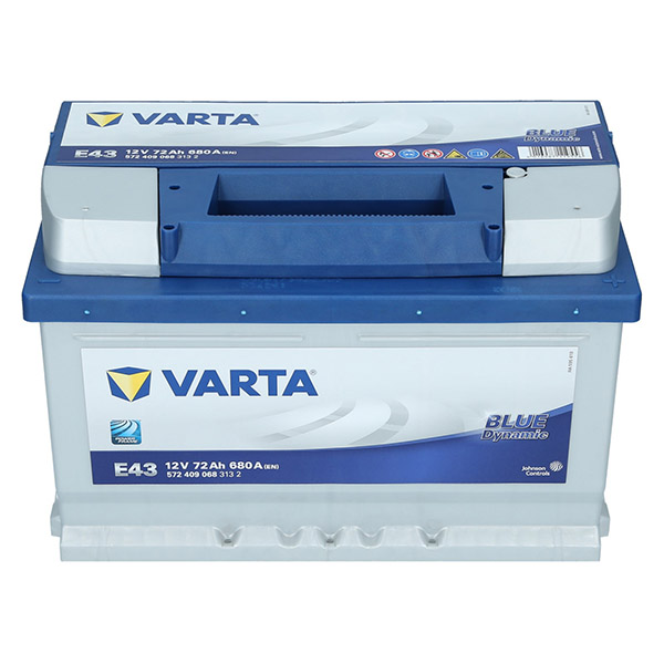 Akumulator Varta Blue Dynamic E43 12V 72Ah 680A prawy+
